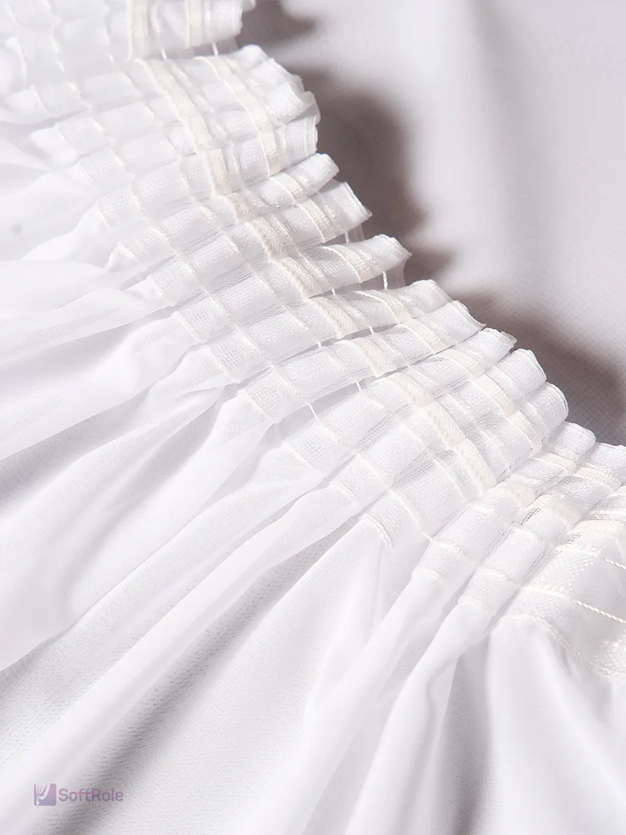 Тюль шифон теплый белый, фото 13